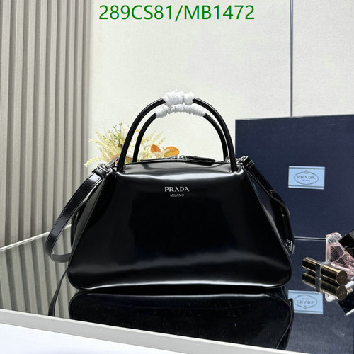 Prada Milano Black Calfskin Top Handle Bag - Chic & Versatile Handbag