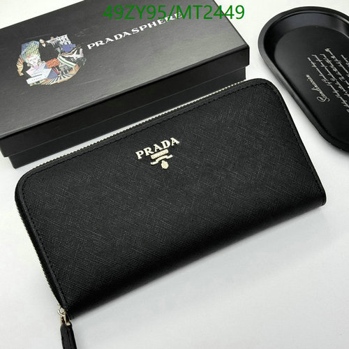 Prada Women's Saffiano Leather Zip-Around Wallet - Elegant & Durable Design 1 Prada Women's Saffiano Leather Zip-Around Wallet - Elegant & Durable Design