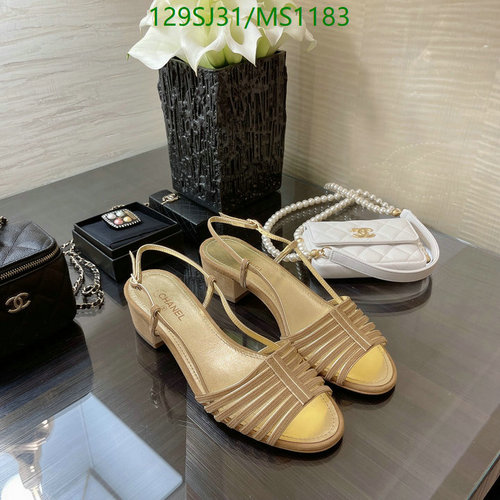 Chanel Women's Slingback Sandals - Luxurious Sheepskin & Leather Sole