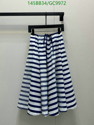 Prada Striped Cotton Midi Skirt for Women - Comfortable & Stylish A-Line