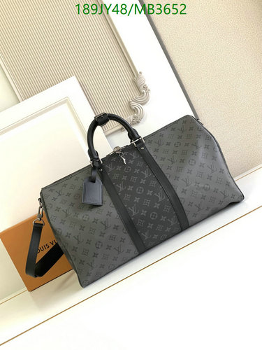 Louis Vuitton Monogram Eclipse Keepall Bandouliere 50 Duffle Bag M45392