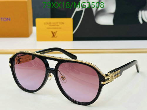Louis Vuitton Aviator Sunglasses with Embellished Frame - MG3508