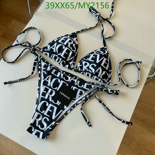 Versace Women's Logo Print Triangle Bikini Set - Stylish & Comfortable Swimwear 7 Versace Women's Logo Print Triangle Bikini Set - Stylish & Comfortable Swimwear