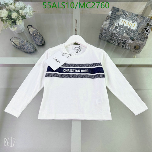 Dior Kids' Long-Sleeve Cotton T-Shirt with Christian Dior Logo Print 6 Dior Kids' Long-Sleeve Cotton T-Shirt with Christian Dior Logo Print