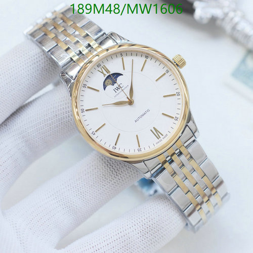 IWC Schaffhausen Automatic Mechanical Watch with Moon Phase Display