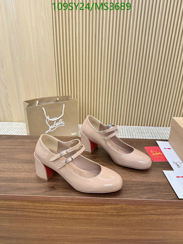 Christian Louboutin Women's Patent Leather Mary Jane Pumps - 6.5cm Block Heel