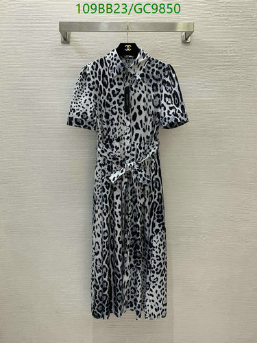 D&G Women's Leopard Print Midi Shirt Dress with Belt - Short Sleeve Summer