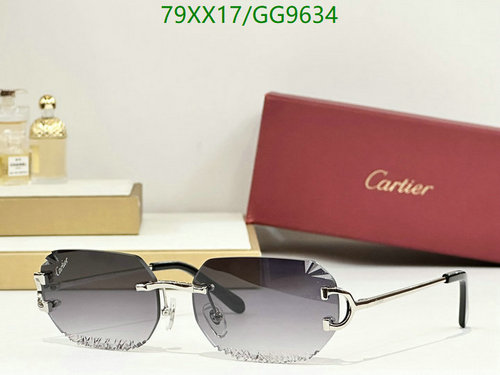 Cartier Rimless Hexagonal Sunglasses with Gradient Lenses - Elegant Eyewear