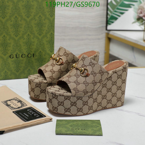 Gucci Women's GG Platform Wedge Sandals - Luxurious Leather & Iconic Style