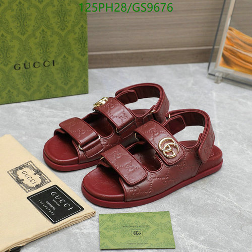Gucci Women's GG Embossed Leather Sandals - Luxurious Comfort & Style