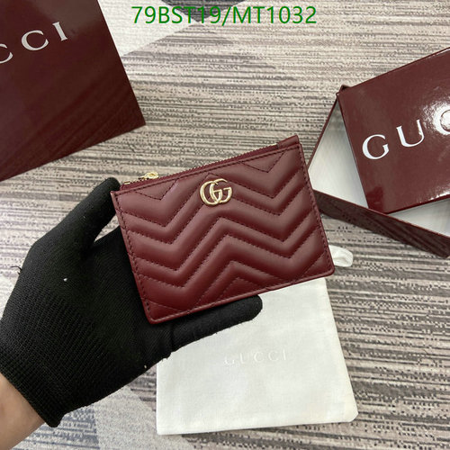 Gucci GG Marmont Matelassé Leather Wallet - Elegant Burgundy Card Holder