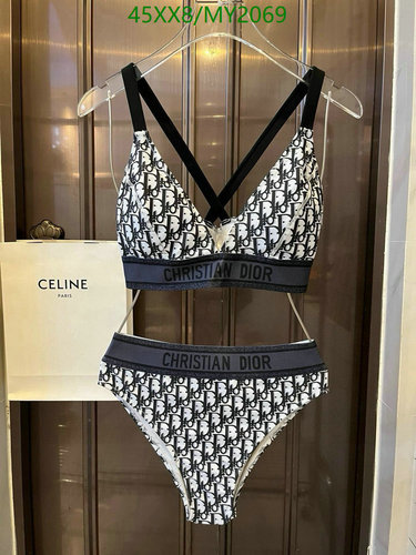 Dior Oblique Two-Piece Swimsuit for Women - Stylish & Comfortable Beachwear