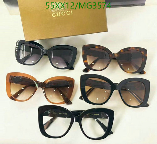 Gucci Women's Stylish Cat-Eye & Square Frame Sunglasses - UV Protection