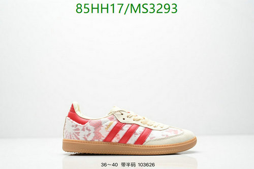 Adidas Women's Samba OG Cloud White & Red Casual Sneakers - EU 36-40