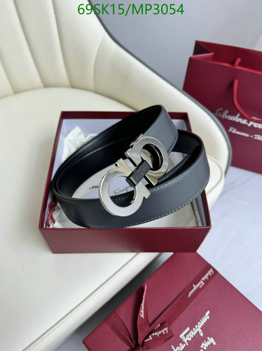 Salvatore Ferragamo Men's Reversible Gancini Buckle Leather Belt