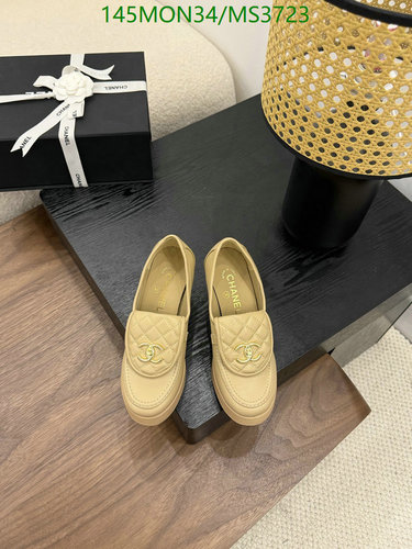 Chanel Women's Quilted Sheepskin Loafers with CC Logo - Comfortable Slip-Ons