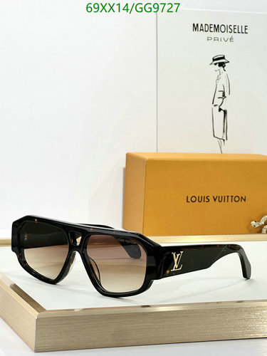 Louis Vuitton Stylish Square Pilot Sunglasses for Men & Women with UV Protection