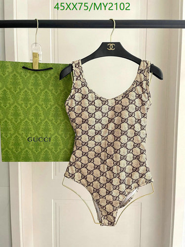 Gucci Women's GG Monogram One-Piece Swimsuit - Classic Logo Beachwear 7 Gucci Women's GG Monogram One-Piece Swimsuit - Classic Logo Beachwear