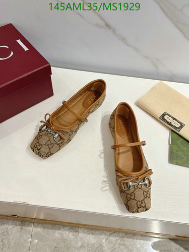 Gucci Women's GG Monogram Mary Jane Ballerina Flats with Horsebit Detail