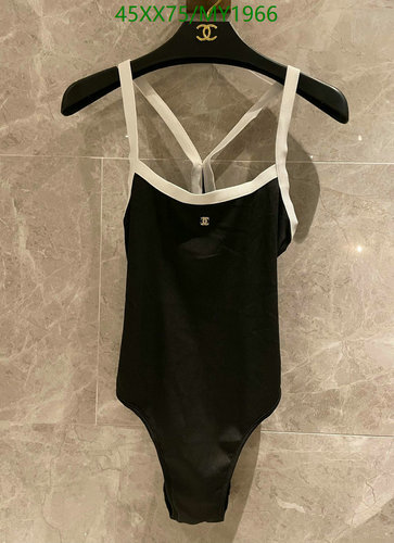 Chanel Classic Black & White One-Piece Swimsuit - Elegant Beachwear 4 Chanel Classic Black & White One-Piece Swimsuit - Elegant Beachwear