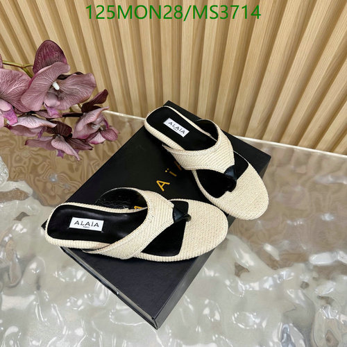 ALAIA Women's MS3714 Espadrille Leather Sole Mules, EU35-41