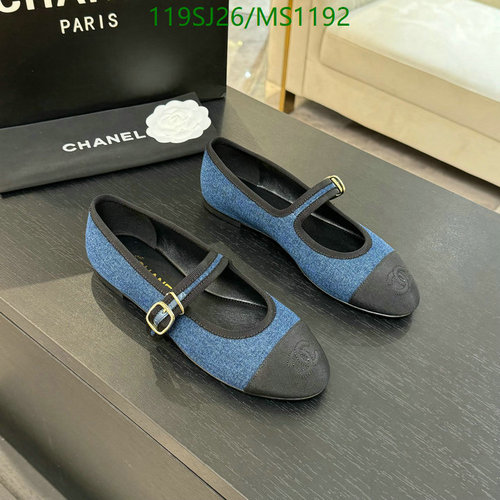Chanel Women's Denim Mary Jane Flats - Luxurious Sheepskin & Leather Sole