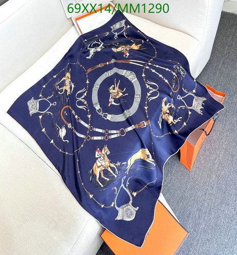 Hermès Silk Scarf - Equestrian Print 90x90CM, Luxurious & Versatile