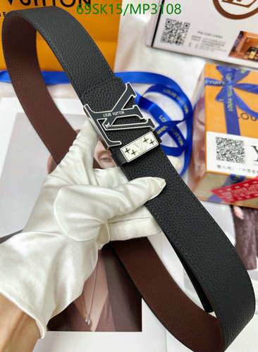 Louis Vuitton Reversible LV Initiales Belt - 4.0CM Width, Cowhide Leather