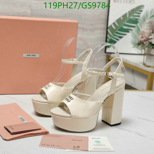 Miu Miu Women's Platform Patent Leather Sandals - Elegant High Heel Shoes