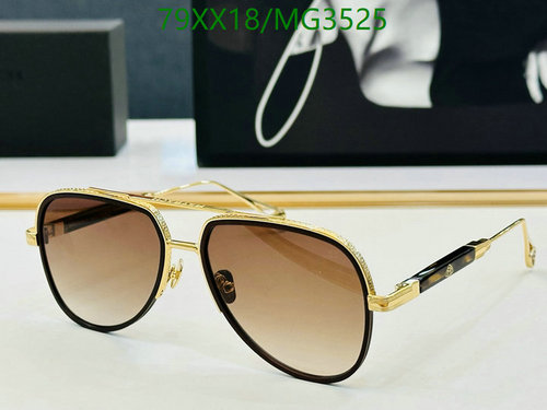 Maybach MG3525 Aviator Sunglasses - Gold Frame, Brown Gradient Lenses, Size 62