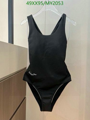 Christian Dior Women's Black One-Piece Swimsuit - Elegant & Comfortable
