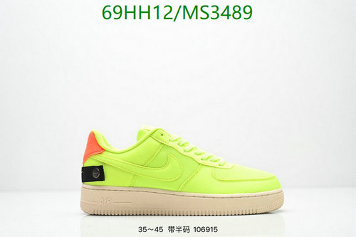 Nike Air Force 1 Neon Yellow Unisex Sneakers - Comfortable & Stylish Shoes