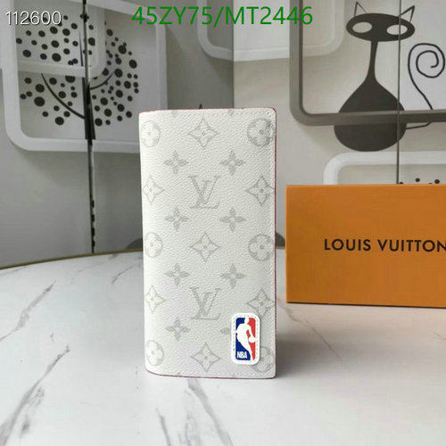 Louis Vuitton x NBA Multiple Wallet M80107 - White Monogram Cowhide Leather