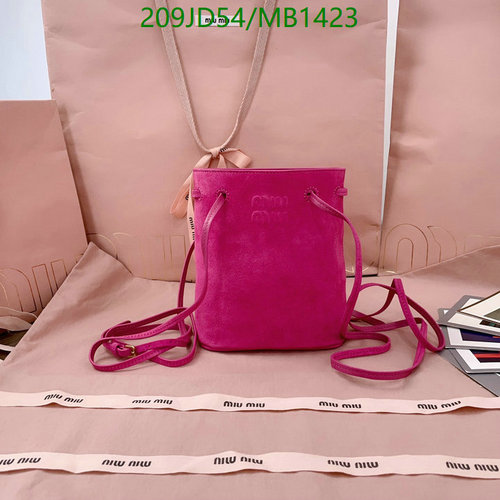 Miu Miu Calfskin Bucket Bag - Stylish & Compact Crossbody for Everyday Use