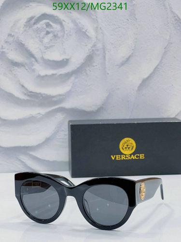 Products 30 Versace Chic Black Cat-Eye Sunglasses for Women - MG2341 - UV Protection