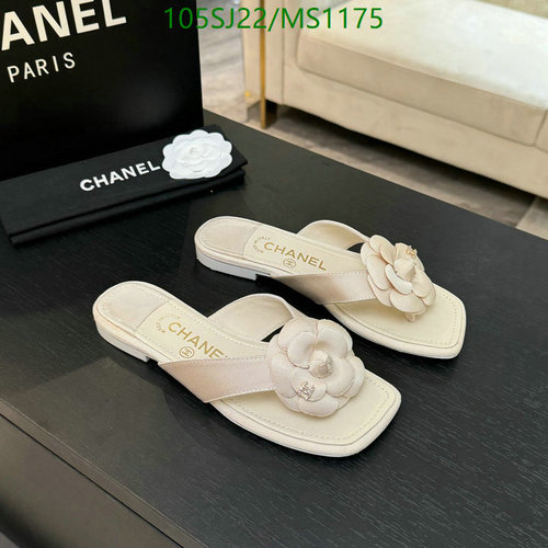 Chanel Women's Elegant Camellia Embellished Flat Sandals for Everyday Chic