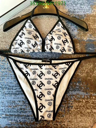 Chanel Monogram Two-Piece Swimsuit - Stylish & Comfortable Beachwear