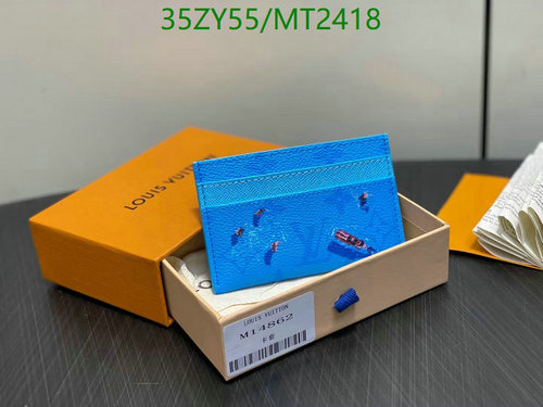 Louis Vuitton M14862 Card Holder Wallet in Blue Cowhide Leather - 11x7x1.5CM 7 Louis Vuitton M14862 Card Holder Wallet in Blue Cowhide Leather - 11x7x1.5CM