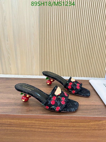 Louis Vuitton Murakami Cherry Monogram Mules - Elegant Women's Heeled Sandals