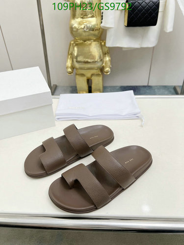 The Row Women's Minimalist Leather Flat Sandals - Comfortable & Stylish EU35-40