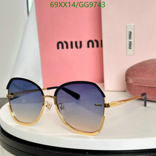 Miu Miu Gradient Sunglasses for Women - Chic UV Protection Eyewear