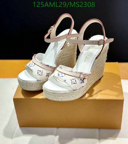 Louis Vuitton Women's Monogrammed Espadrille Wedge Sandals - 13CM Heel 48 Louis Vuitton Women's Monogrammed Espadrille Wedge Sandals - 13CM Heel