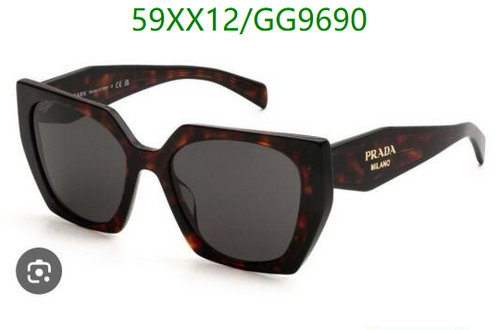 Prada Milano Women's Oversized Square Sunglasses - Tortoise Frame, UV Protection
