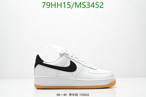 Nike Air Force 1 Low Retro White Black Gum Sole Unisex Sneakers
