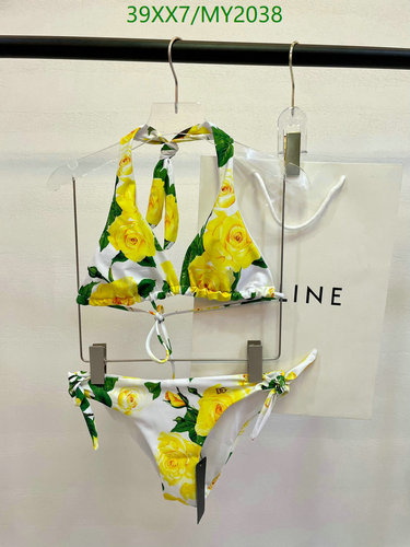 D&G Women's Halter Neck Bikini Set Floral Print Two-Piece Swimsuit 6 D&G Women's Halter Neck Bikini Set Floral Print Two-Piece Swimsuit