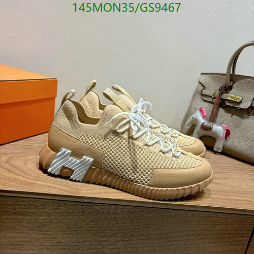 Hermes Neutral Beige Mesh Sneakers with White H-Logo Detail - Unisex Comfort