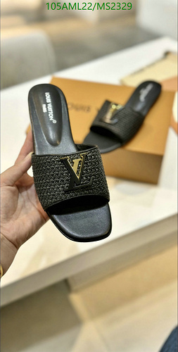 Louis Vuitton Women's Flat Sandals - Sheepskin Slip-On Comfort with Monogram 40 Louis Vuitton Women's Flat Sandals - Sheepskin Slip-On Comfort with Monogram
