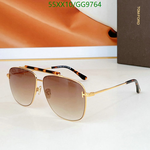 Tom Ford Men's Aviator Gradient Sunglasses with Gold Frame & Tortoise Temple