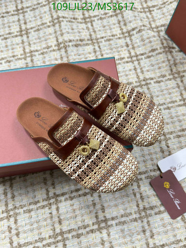 Loro Piana Women's Open-Back Mules - Sheepskin Raffia Loafers for Summer