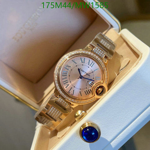 Cartier Ballon Bleu 33mm Rose Gold Diamond Bezel Quartz Movement Watch